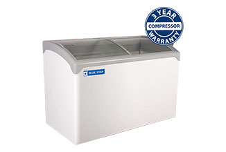 premium glass top deep freezers